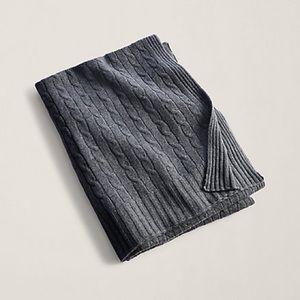 Ralph Lauren Cable Cashmere Throw Blanket